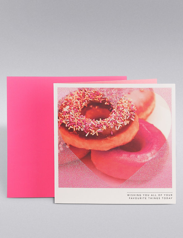 Doughnuts Birthday Card Image 1 of 2