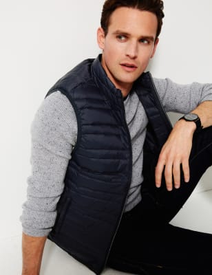 Feather and Down Gilet with Stormwear™, M&S Collection