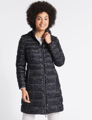 m&s feather and down jacket