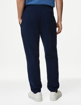 Drawstring Pure Cotton Fleece Lined Joggers, M&S Collection