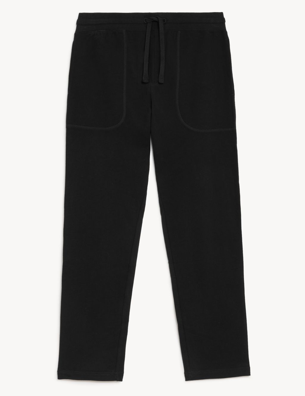 Drawstring Pure Cotton Straight Leg Joggers | M&S Collection | M&S