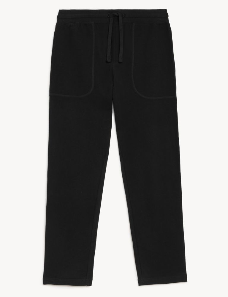 Drawstring Pure Cotton Straight Leg Joggers, M&S Collection