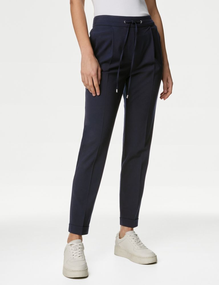 Drawstring Tapered Ankle Grazer Trousers 5 of 7