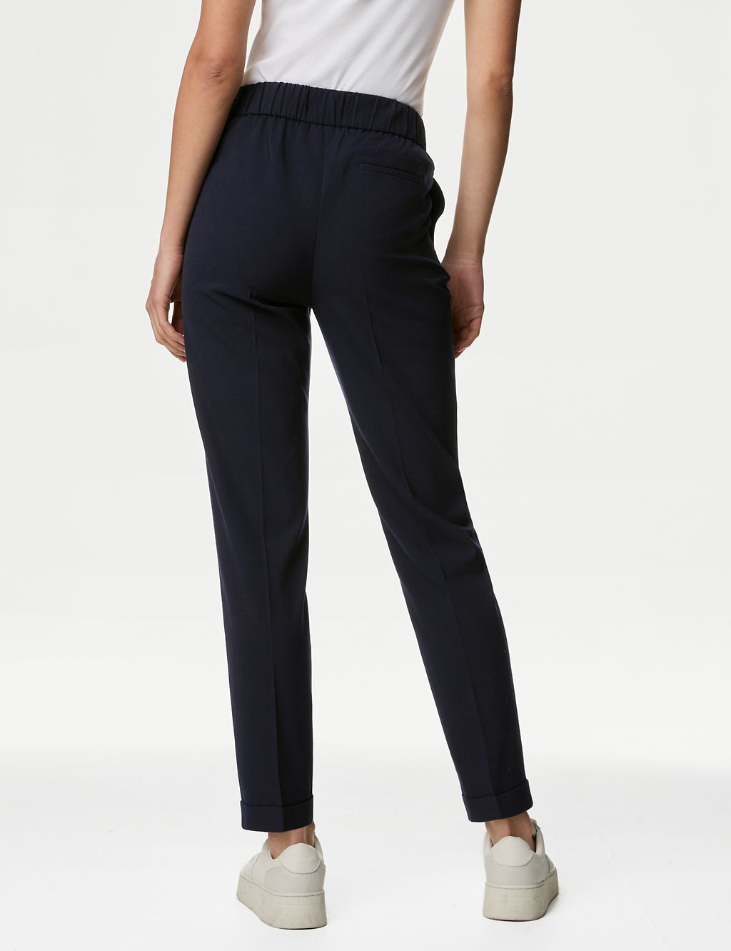 Drawstring Tapered Ankle Grazer Trousers 4 of 7