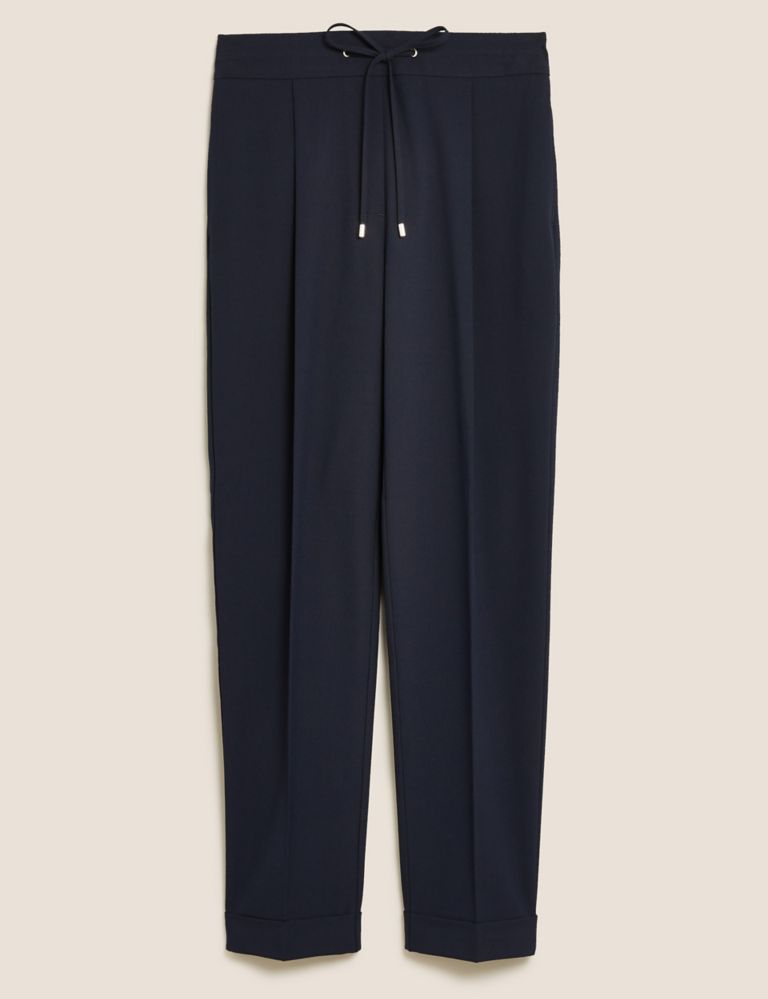 Drawstring Tapered Ankle Grazer Trousers 3 of 7