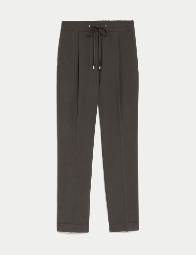 Drawstring Tapered Ankle Grazer Trousers 2 of 5