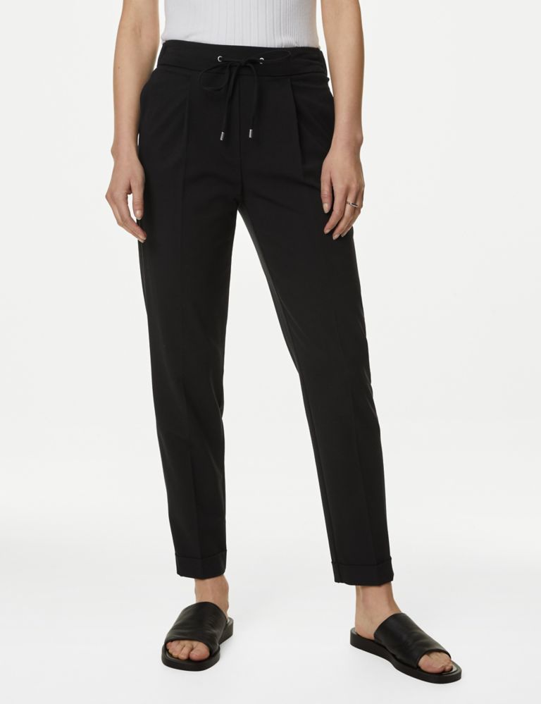 Drawstring Tapered Ankle Grazer Trousers 5 of 6
