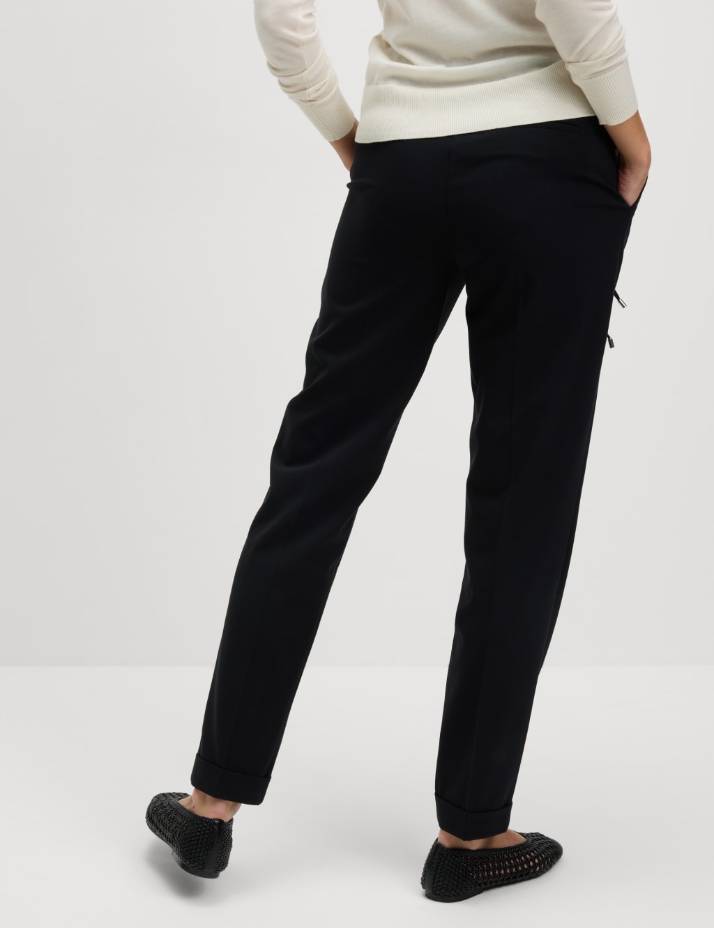 Slim Fit Ankle Grazer Trousers with Stretch, M&S Collection