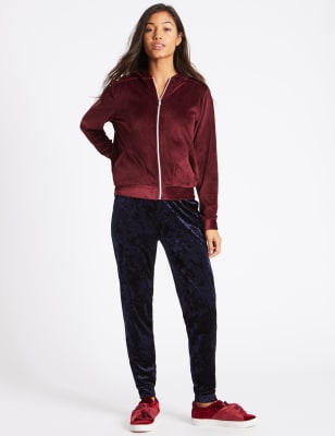 marks and spencer velour joggers