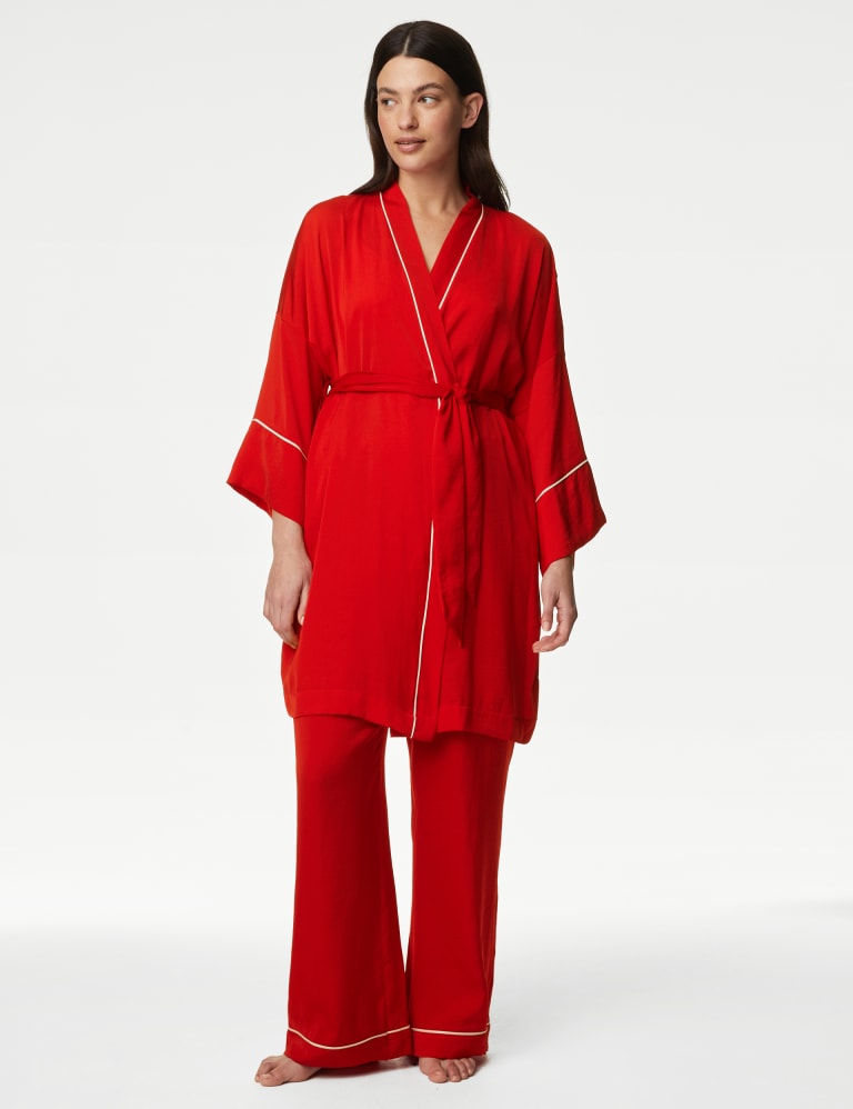 Satin on sale wrap nightwear