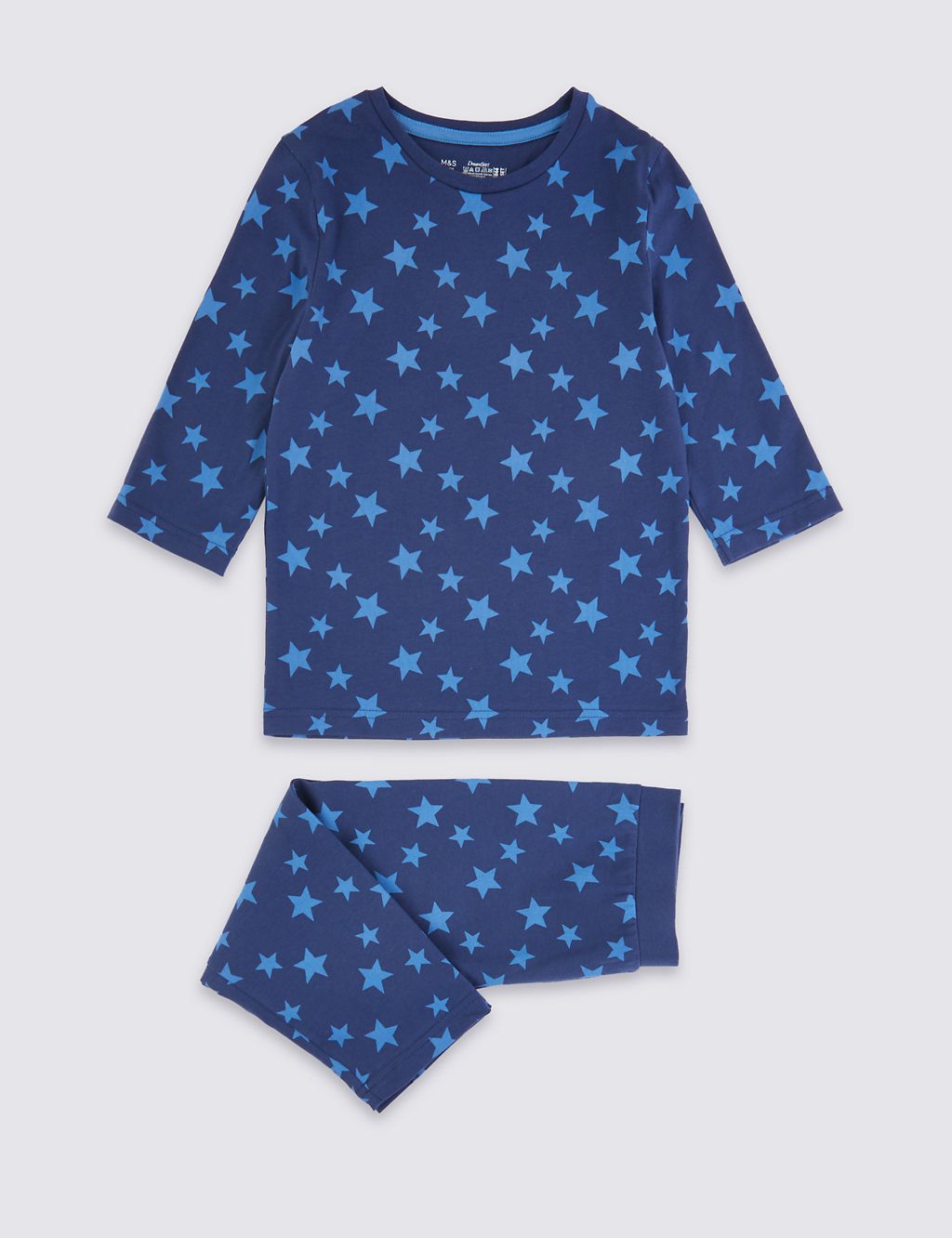 Dreamskin® Cotton with Stretch Star Print Cropped Pyjama Set (1-16 Years) 1 of 4