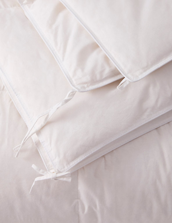 4.5 TOG PURE 100% WHITE DUCK FEATHER DUVET QUILT Available in All Uk Sizes