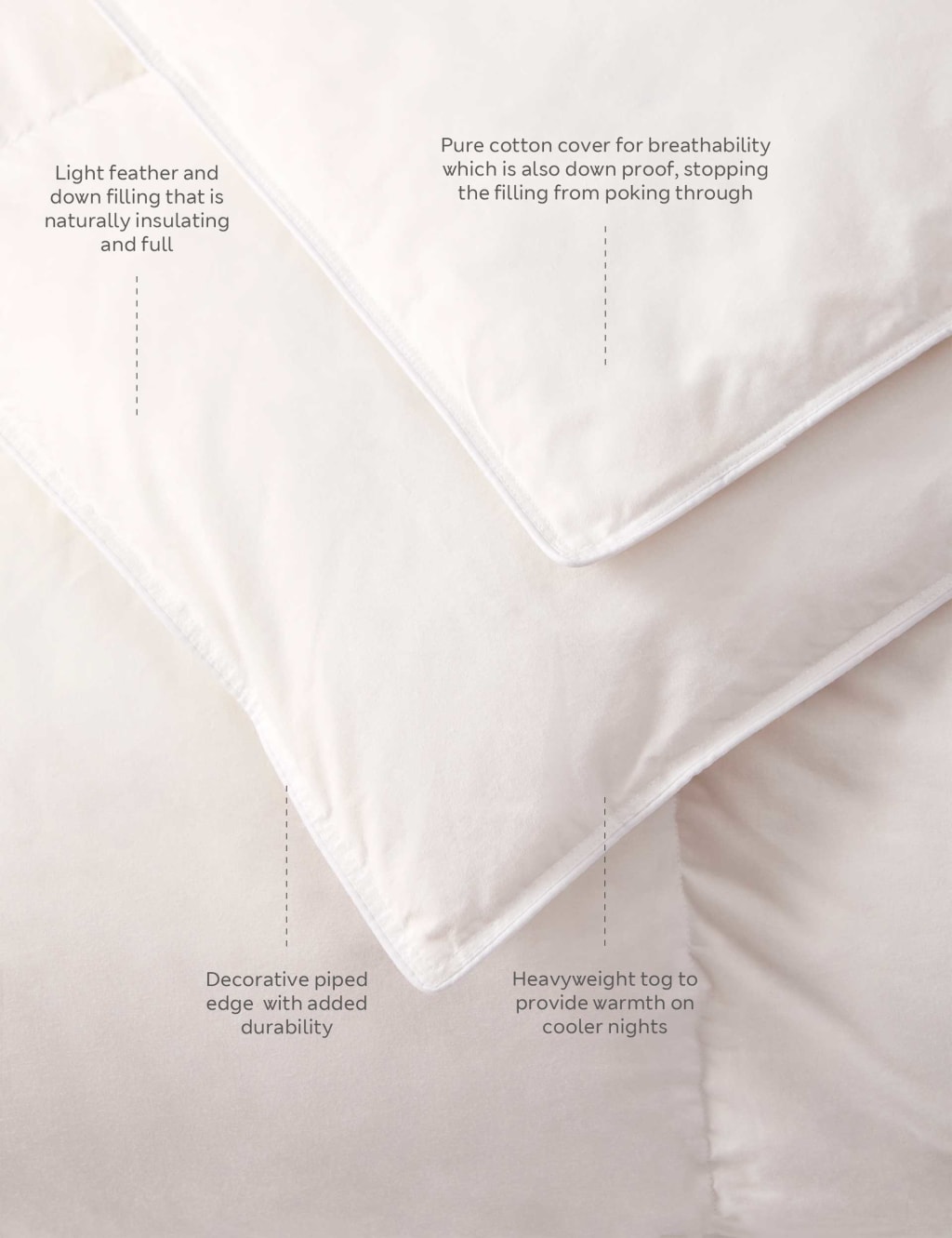 Feather down quilt queen cheap size