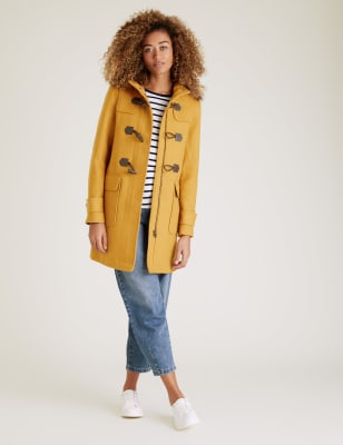 Duffle Coat with Wool M S Collection M S