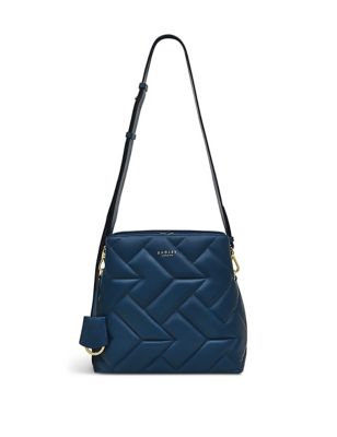 Dukes Place Leather Quilted Cross Body Bag Image 2 of 5