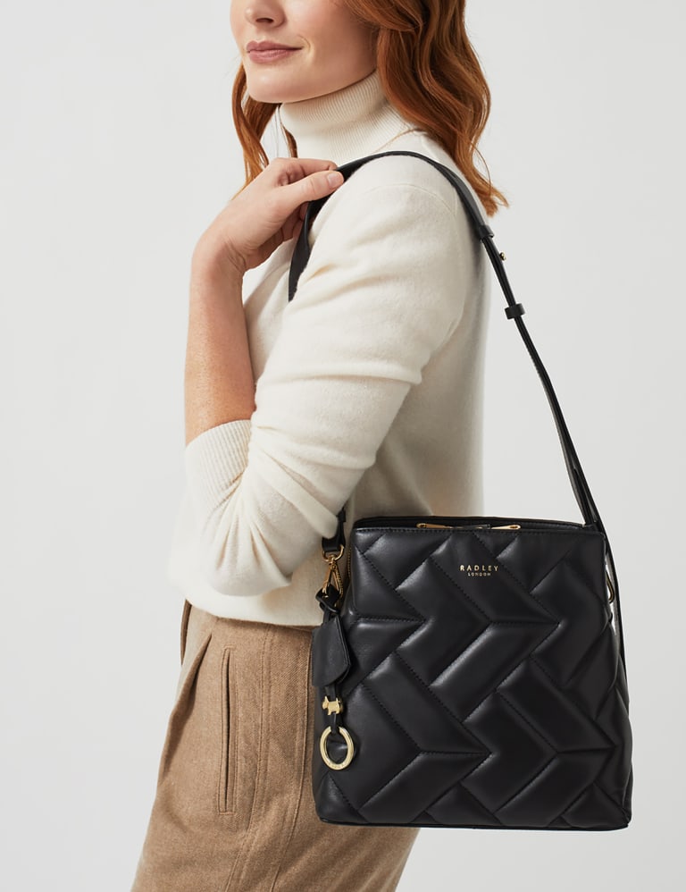 Dukes Place Leather Quilted Cross Body Bag 1 of 5