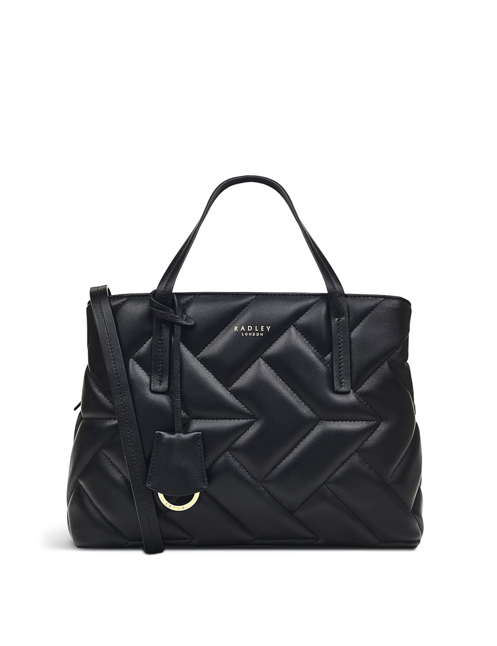 Small black leather grab bag cheap