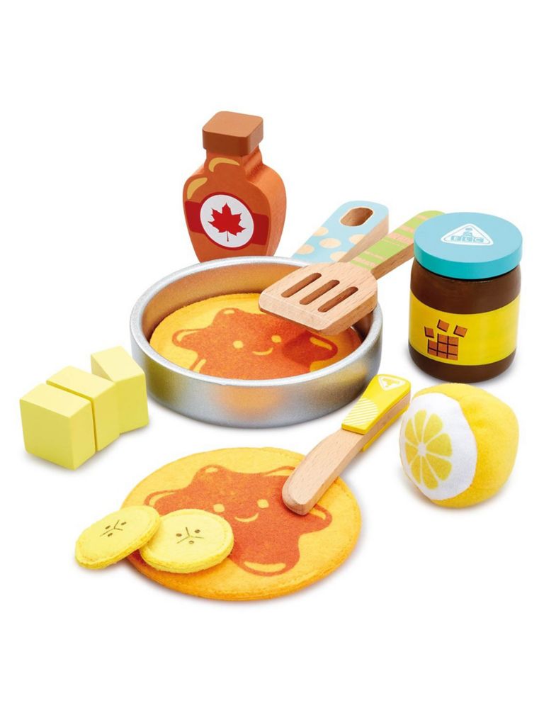 Early Learning Centre Wooden Pancake Playset (3+ Yrs) 1 of 3