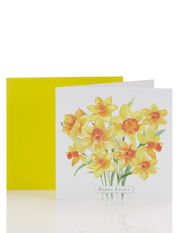 Easter Painted Daffodils Card Image 1 of 2