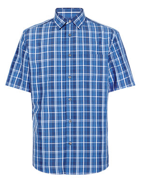 Easy Care Bold Checked Shirt with Modal Image 2 of 3