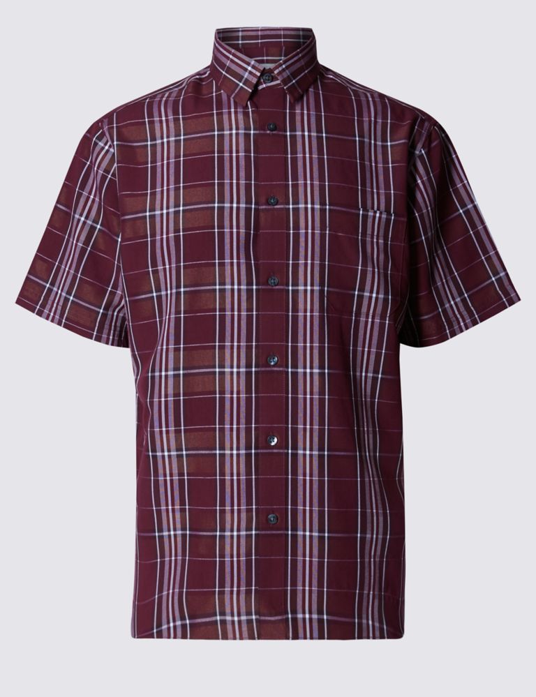 Easy Care Checked Shirt with Pocket 2 of 3