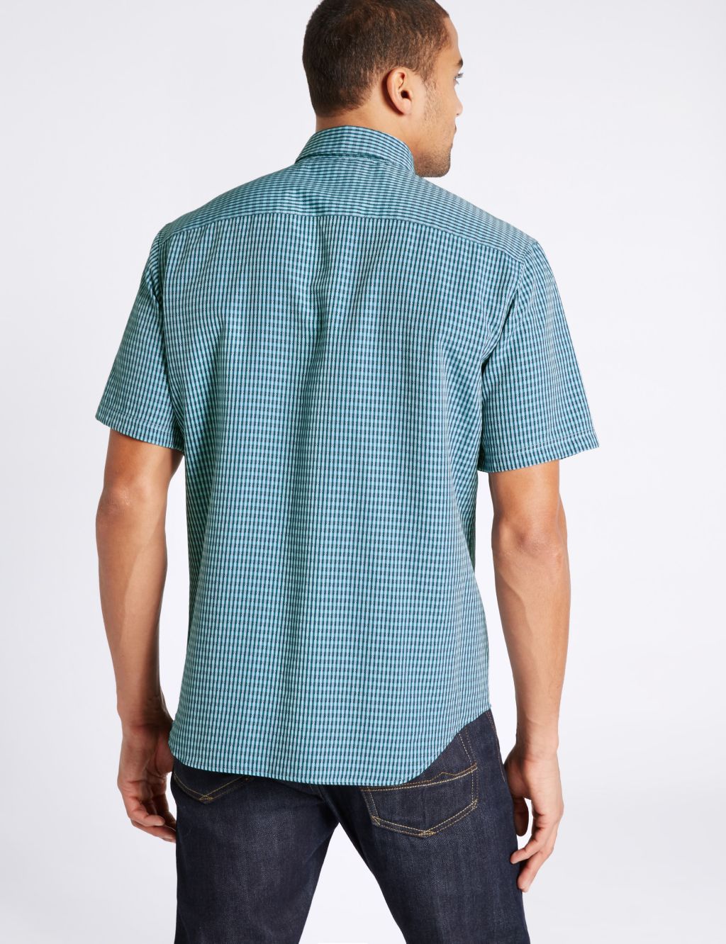 Easy Care Modal Rich Shirt with Pocket 2 of 3