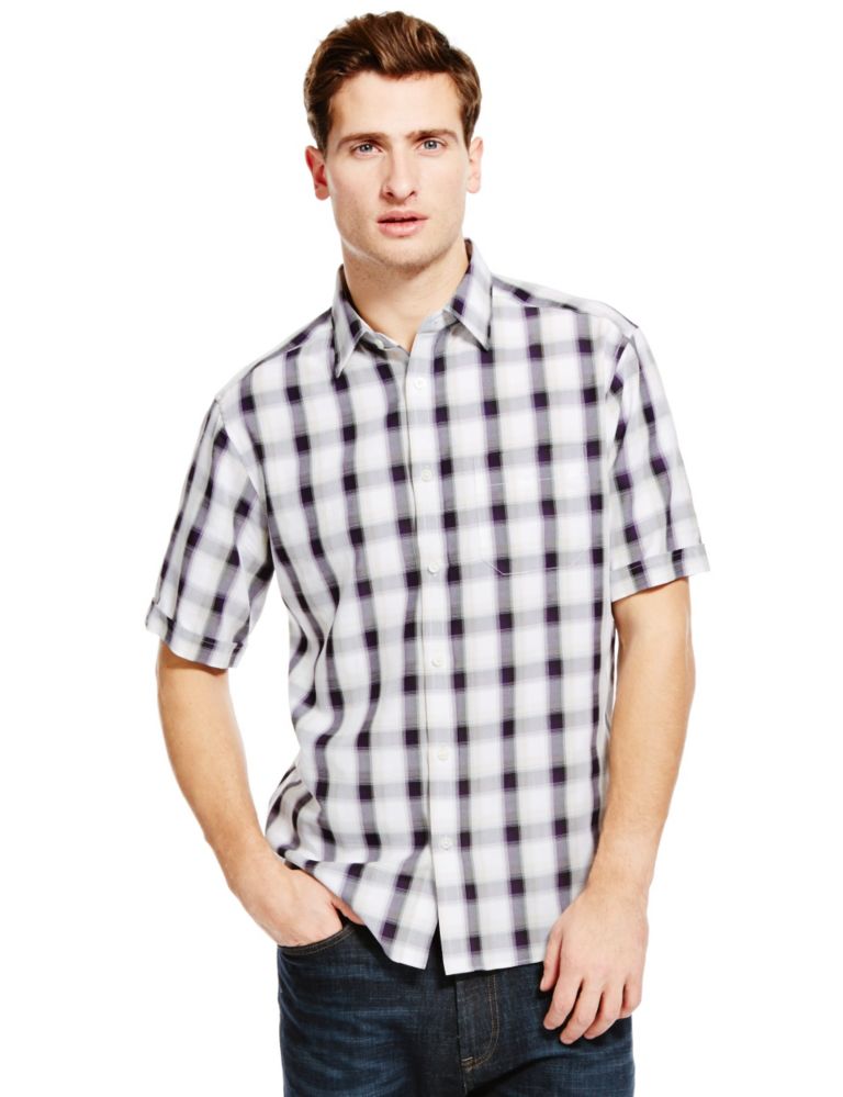 Easy Care Modal Rich Shirt with Pocket 1 of 3