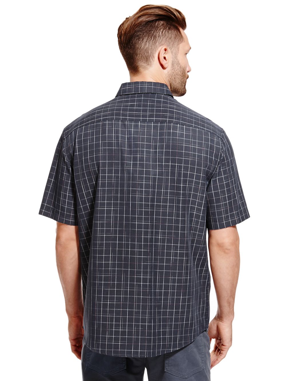 Easy Care Soft Touch Checked Shirt 2 of 3