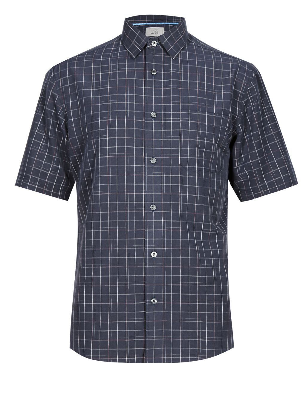Easy Care Soft Touch Checked Shirt 1 of 3