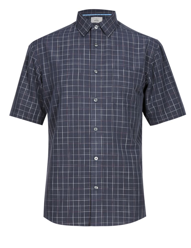 Easy Care Soft Touch Checked Shirt 2 of 3