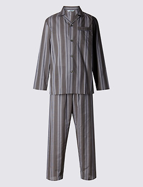 Easy Care Striped Pyjamas Image 2 of 6
