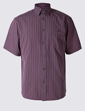 Easy Care Striped Shirt with Pocket Image 2 of 3