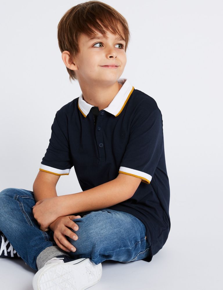 Easy Dressing Polo Shirt (3-16 Years) 1 of 5