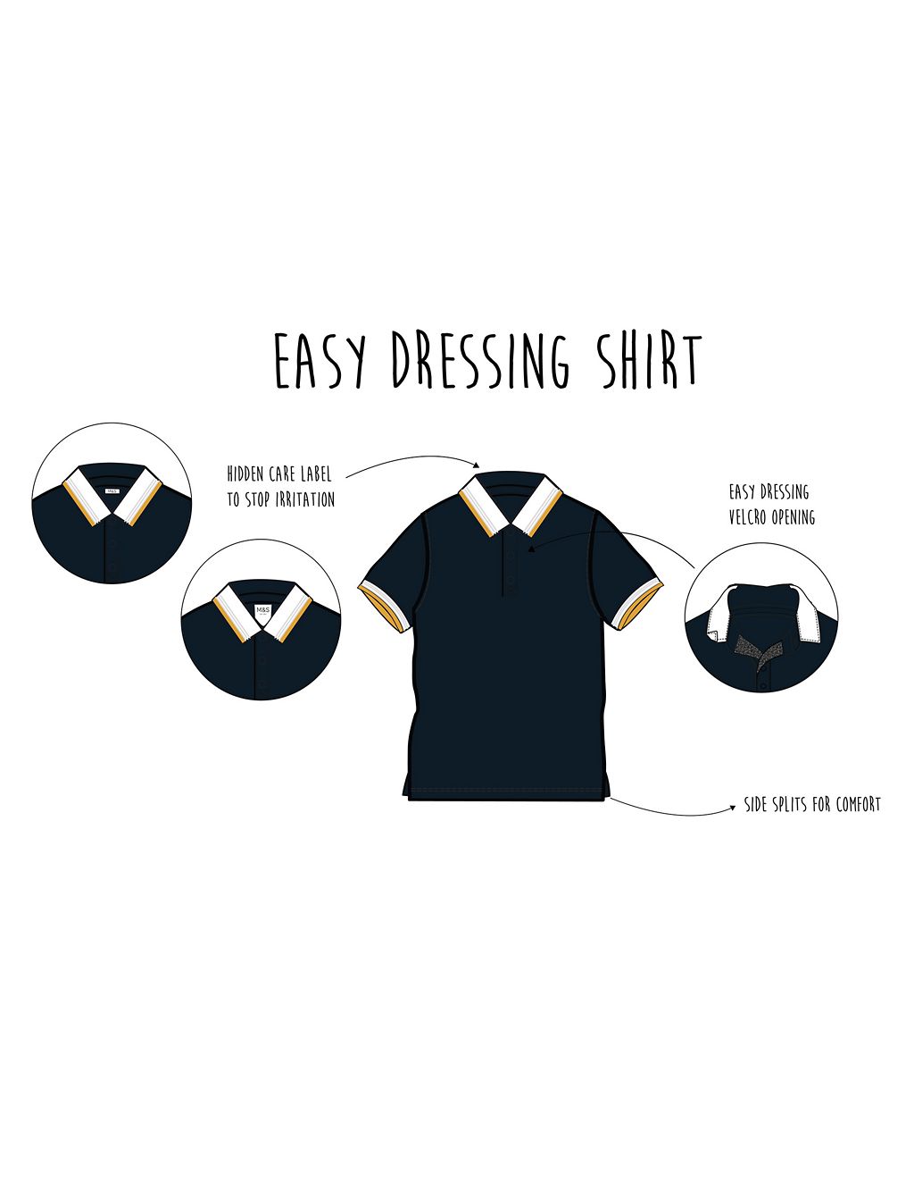 Easy Dressing Polo Shirt (3-16 Years) 5 of 5