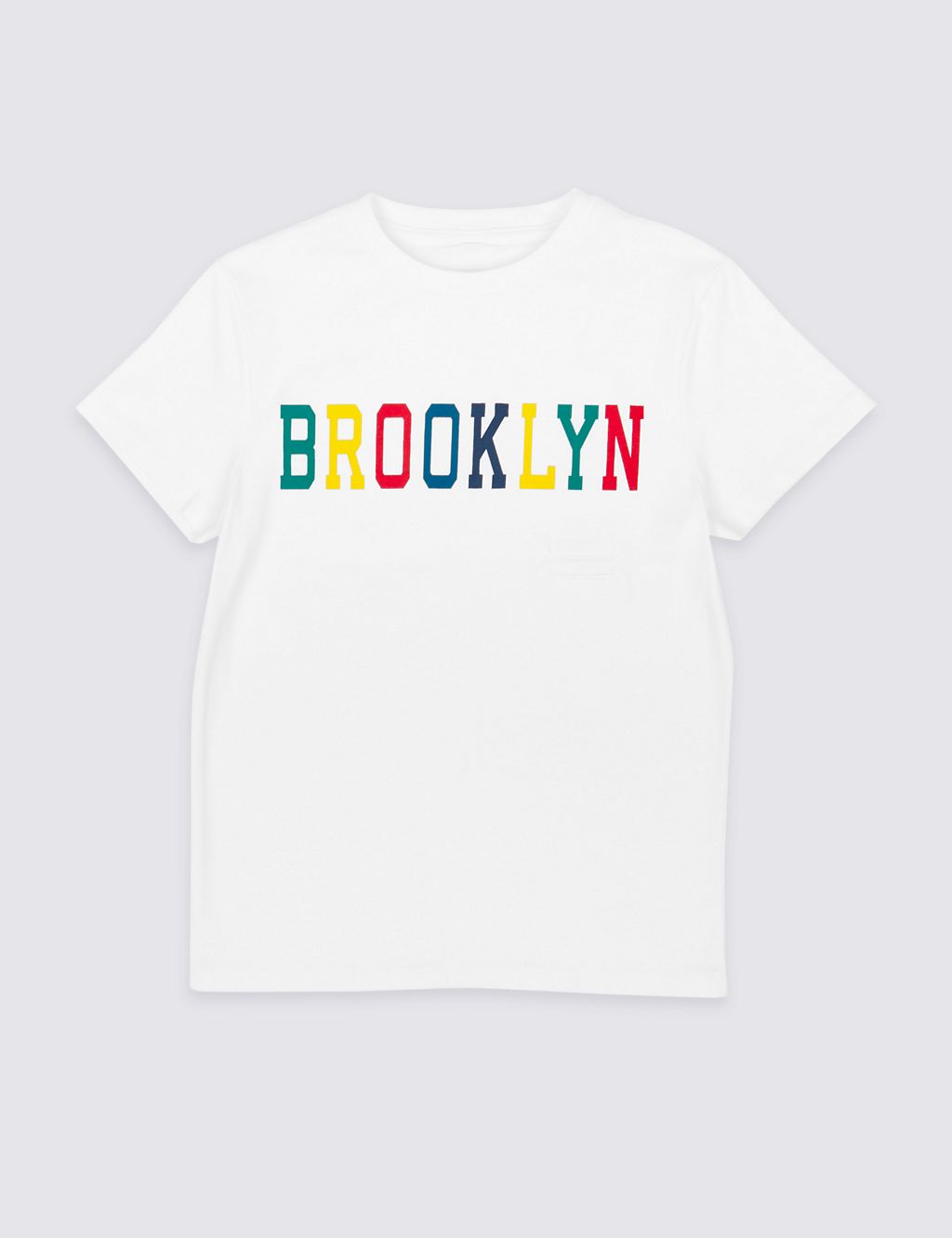 Easy Dressing Pure Cotton Brooklyn T-Shirt (3-16 Years) 1 of 1