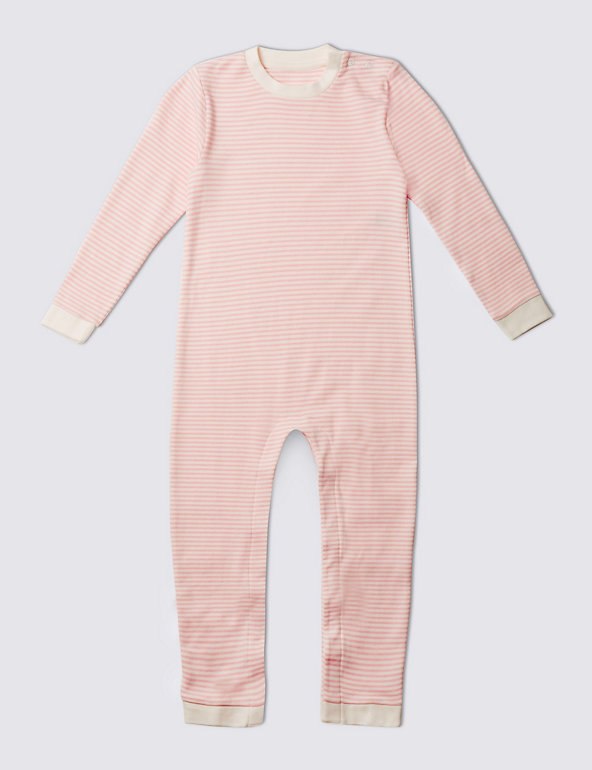 Easy Dressing Pure Cotton Sleepsuit (3-8 Years) Image 1 of 2
