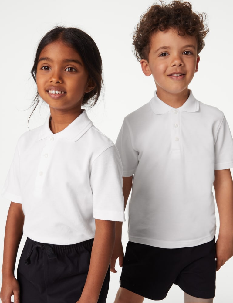 Easy Dressing School Polo Shirt (2-18 Yrs) 1 of 6