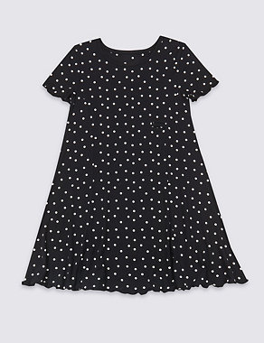 Easy Dressing Spotted Dress (3-16 Years) Image 2 of 4