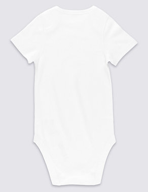 Easy Dressing Unisex Pure Cotton Bodysuit (3-8 Years) Image 2 of 3