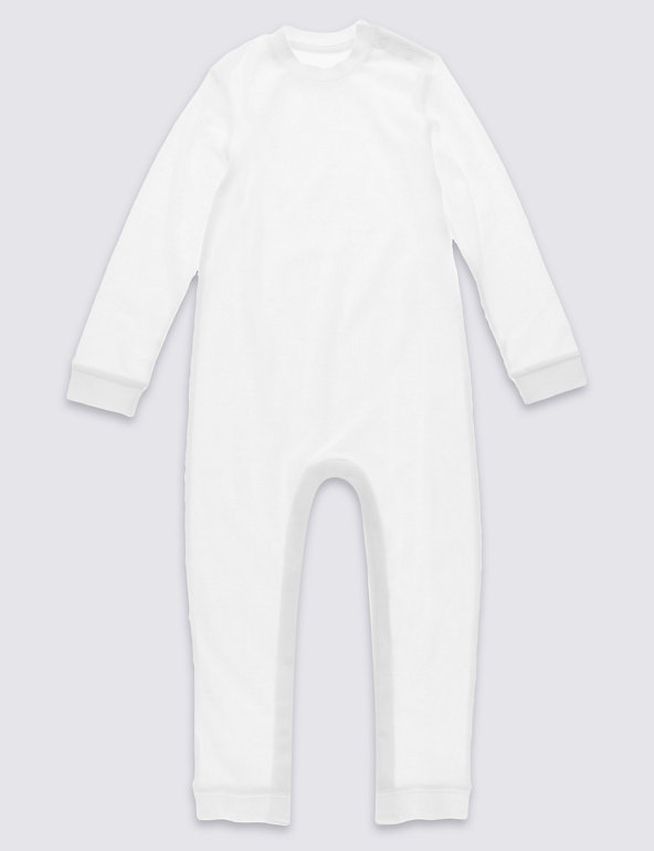 Easy Dressing Unisex Pure Cotton Sleeping Suit (3-8 Years) Image 1 of 2