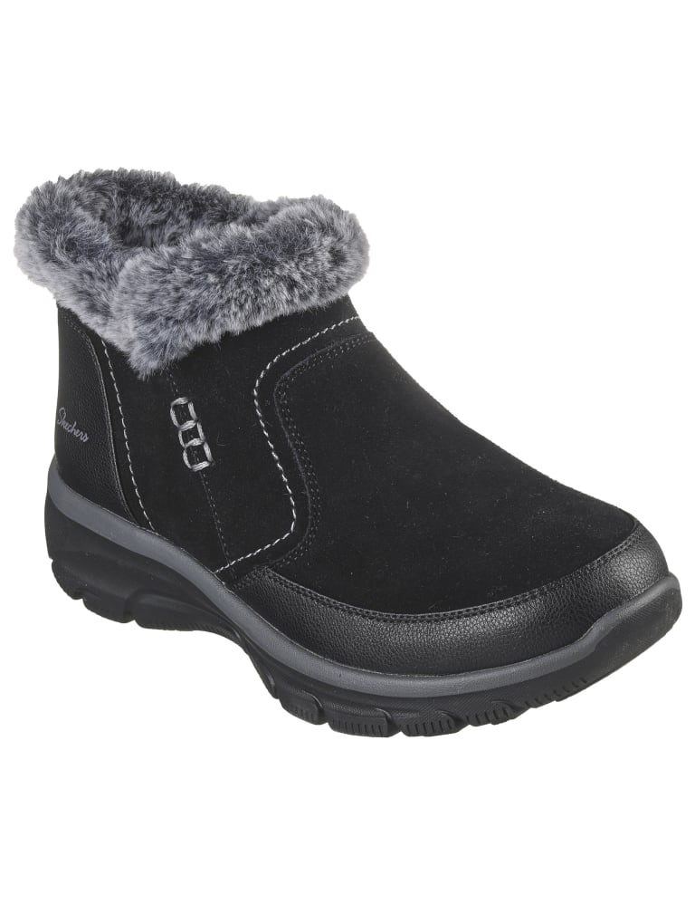 Easy Going Warm Escape Leather Flat Boots Skechers M S
