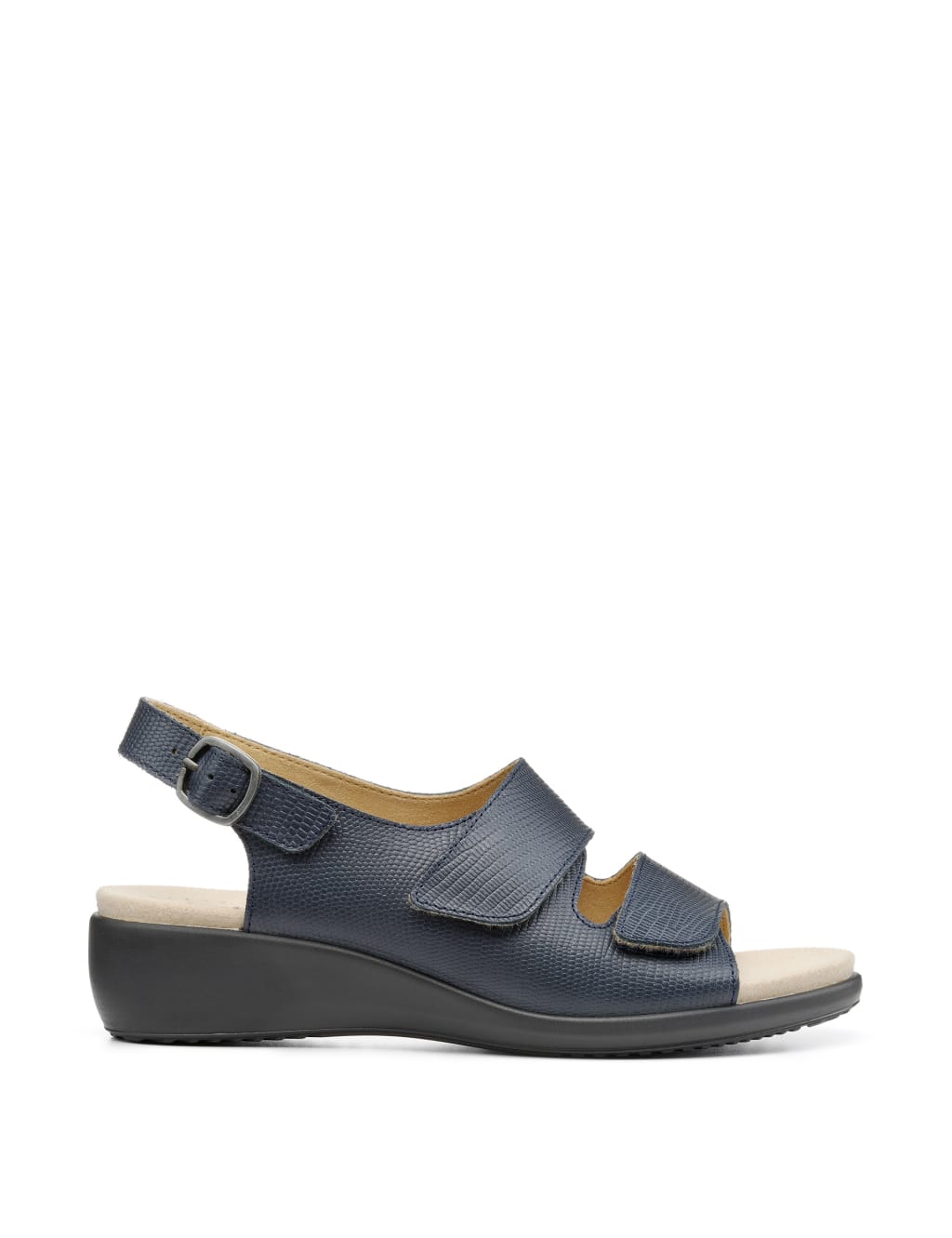 Easy II Wide Fit Leather Wedge Sandals Hotter M S