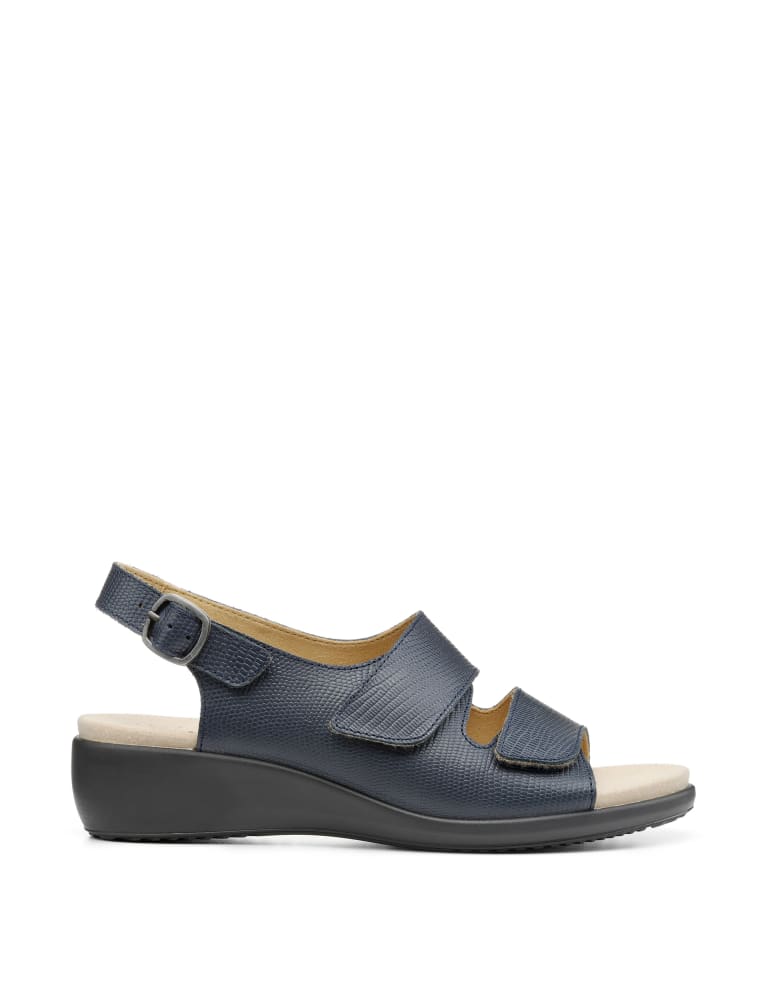 Easy II Wide Fit Leather Wedge Sandals Hotter M S