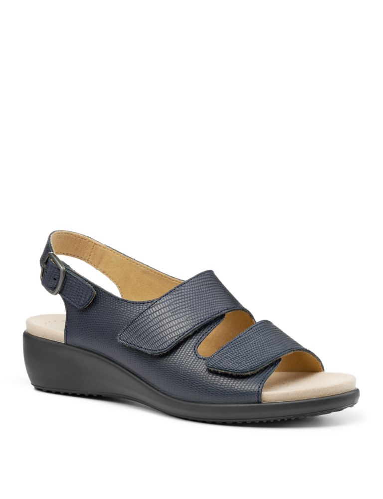 Easy II Wide Fit Leather Wedge Sandals 3 of 4