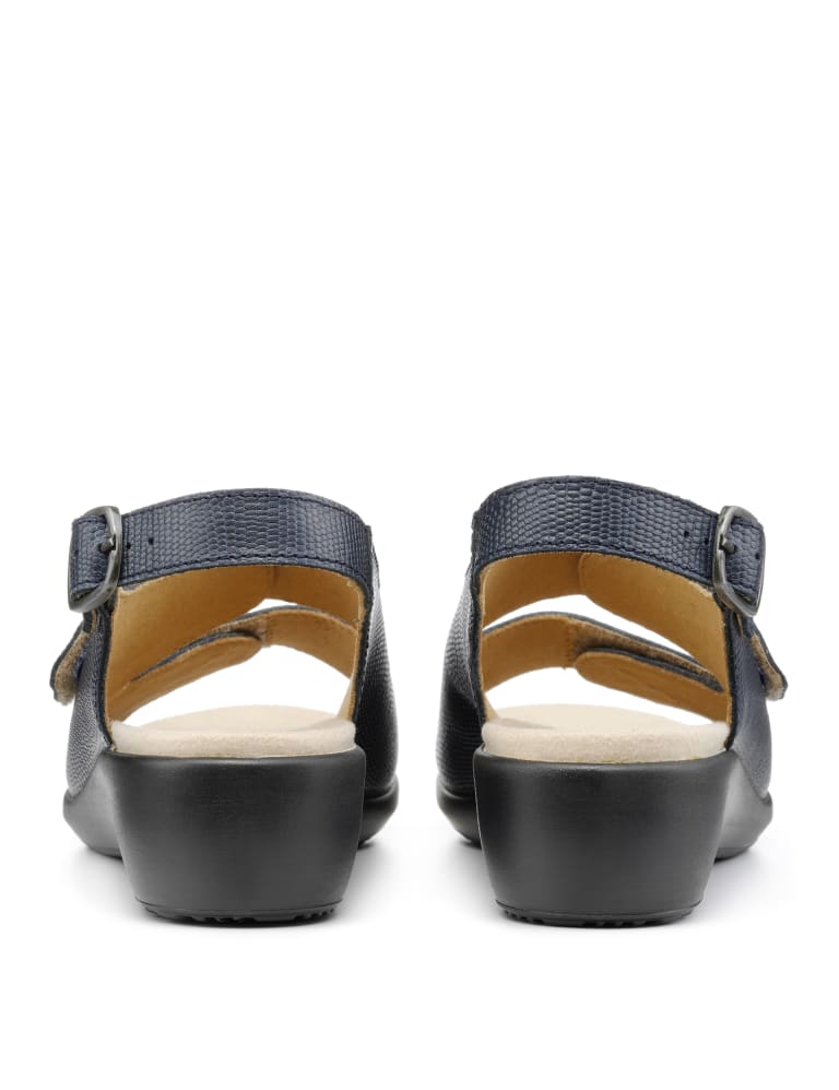 Easy II Wide Fit Leather Wedge Sandals Hotter M S