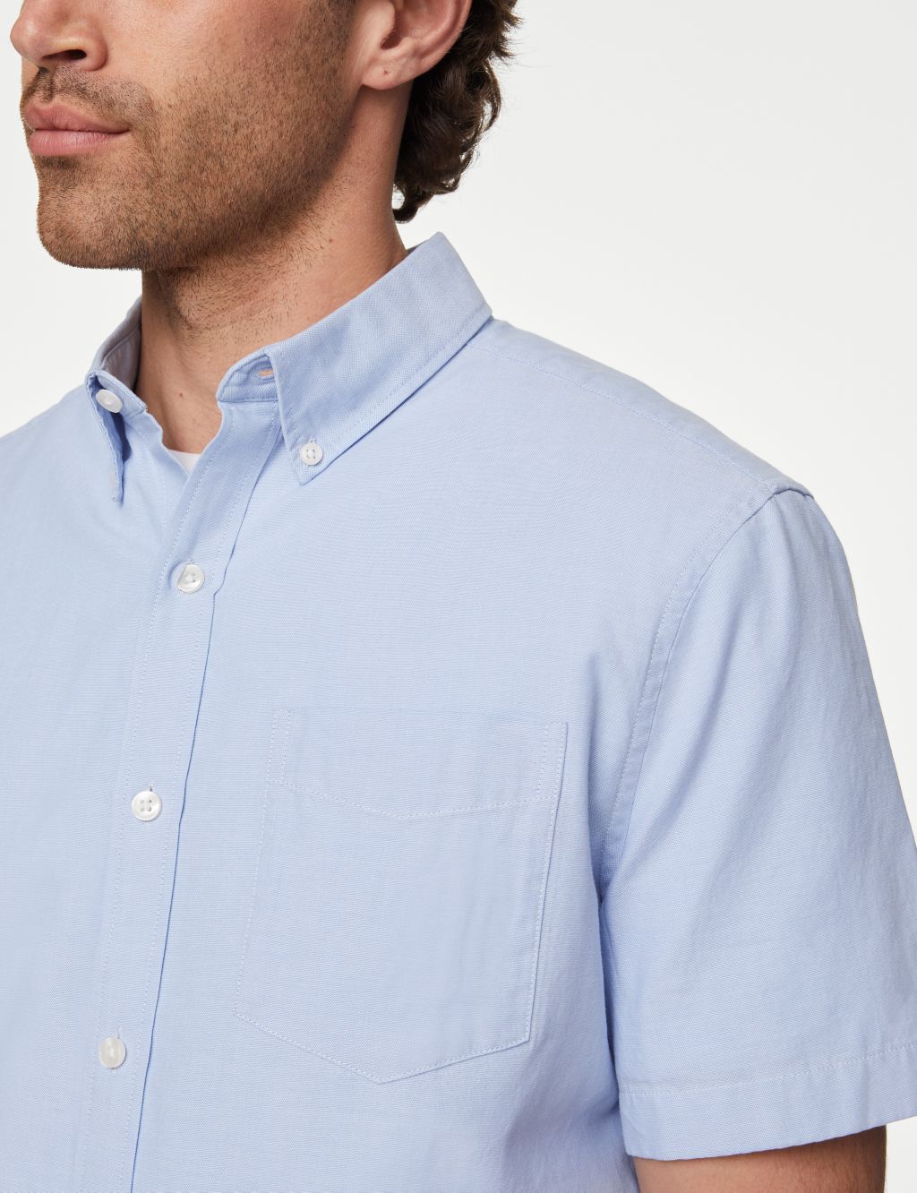 Easy Iron Cotton Rich Oxford Shirt 3 of 5