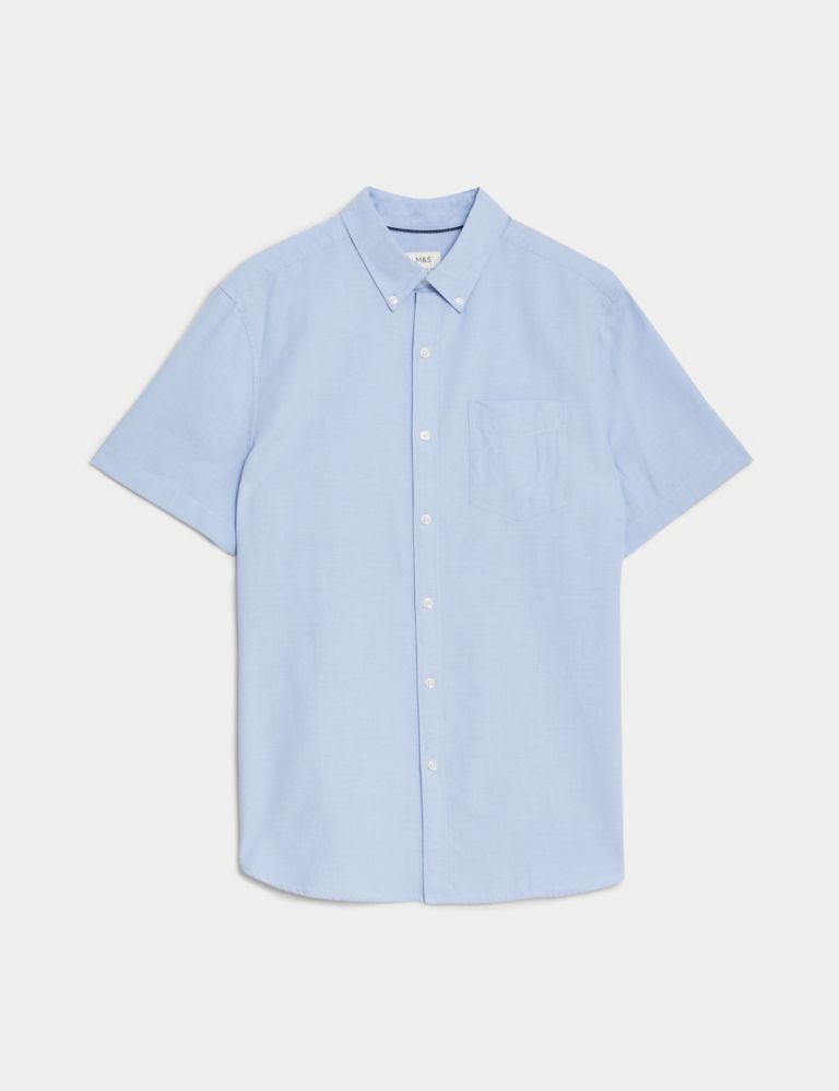 Easy Iron Cotton Rich Oxford Shirt 2 of 5