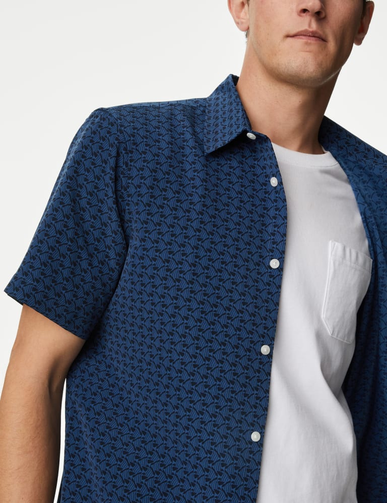 Easy Iron Geometric Print Shirt 1 of 6