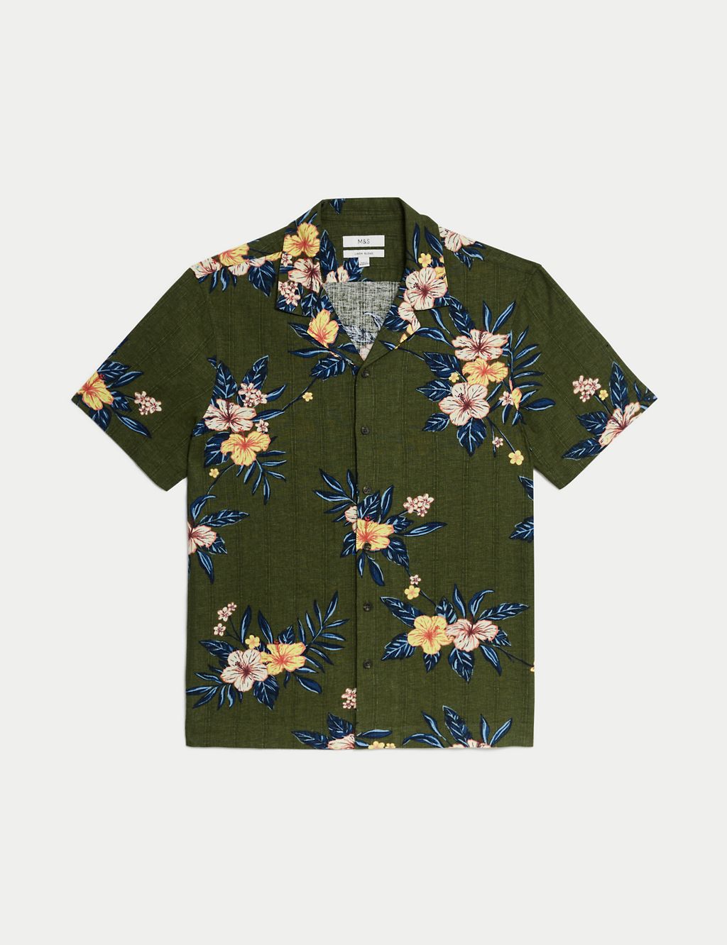 Easy Iron Linen Blend Floral Shirt 1 of 5