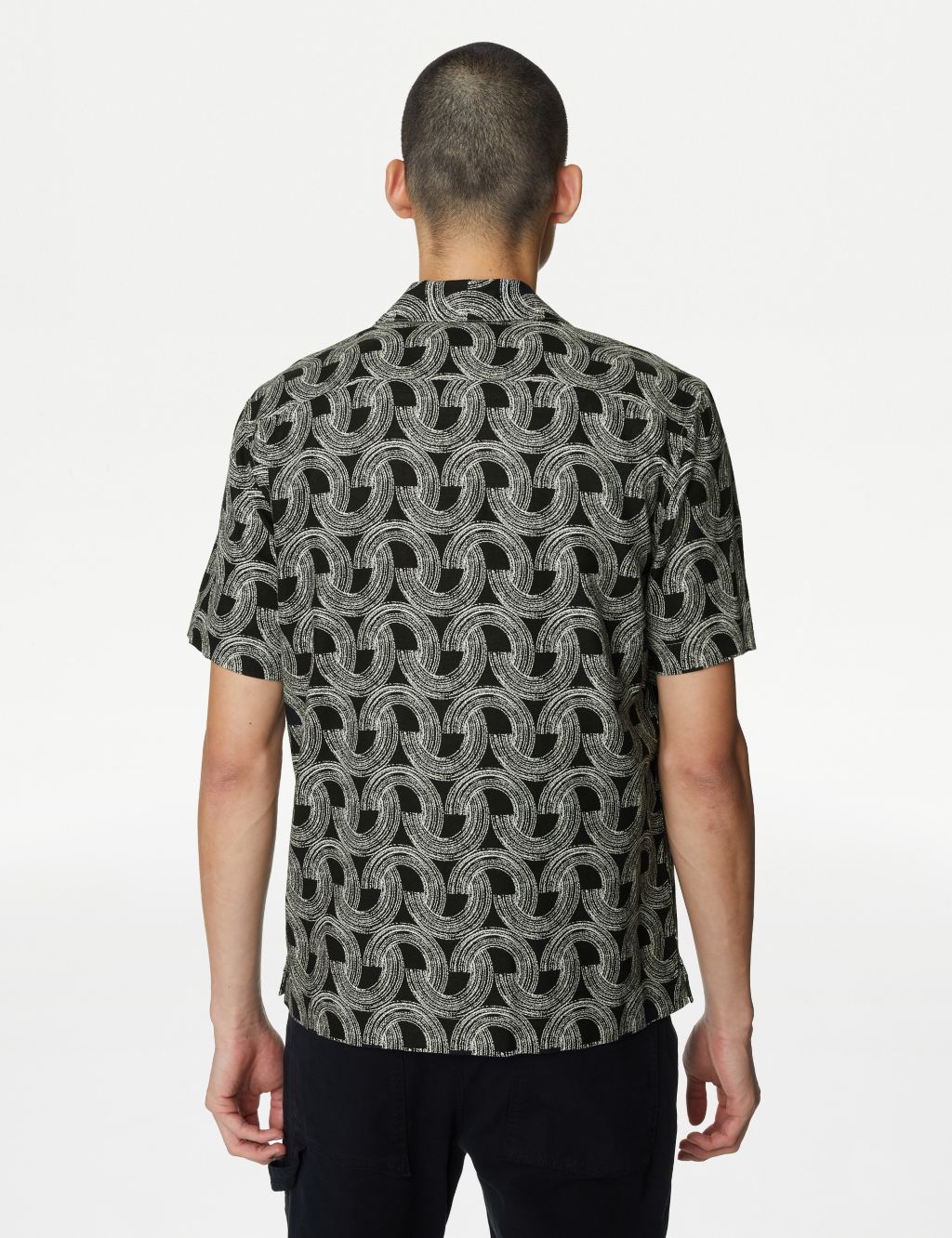 Easy Iron Linen Blend Hawaiian Printed Shirt | M&S Collection | M&S